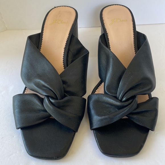 J.Crew sandal 9 Odette block heel twisted knot - Picture 2 of 10